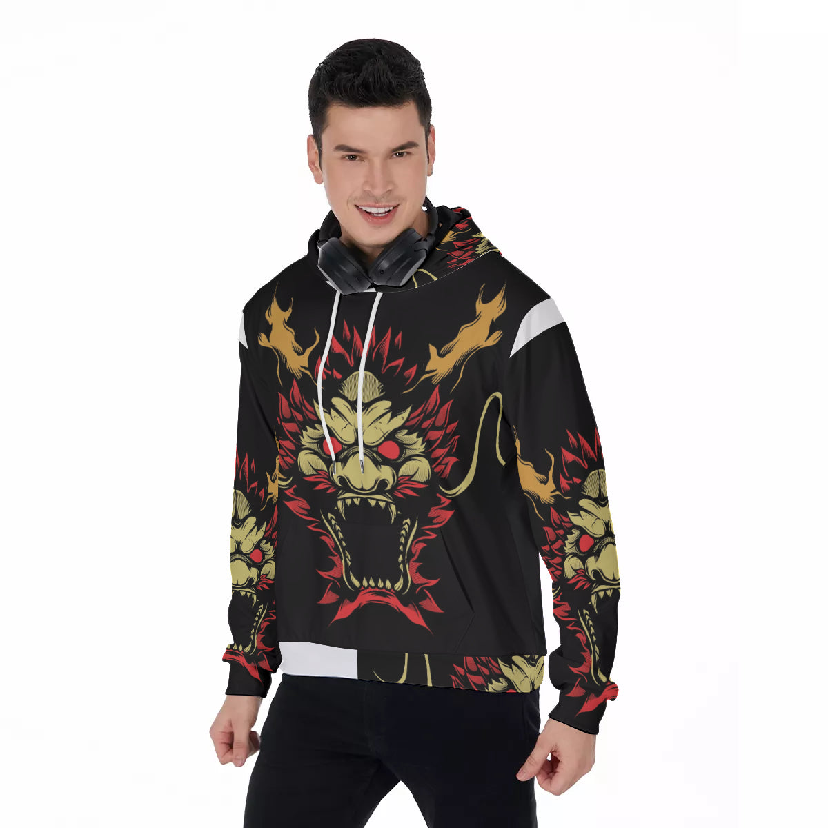 All-Over Print Men's Pullover Hoodie