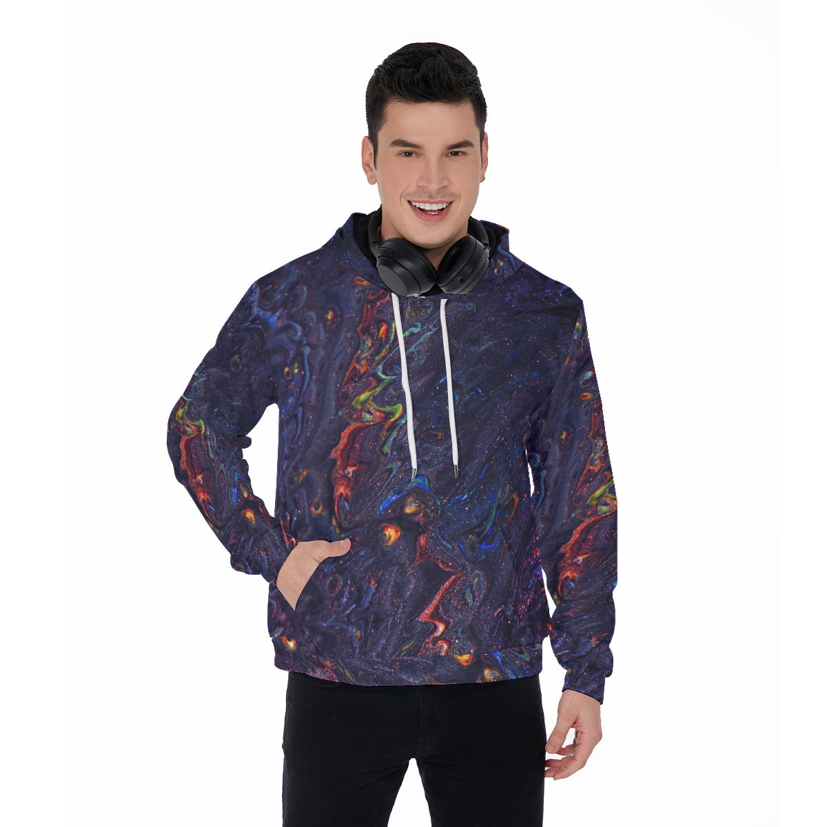 All-Over Print Men's Pullover Hoodie