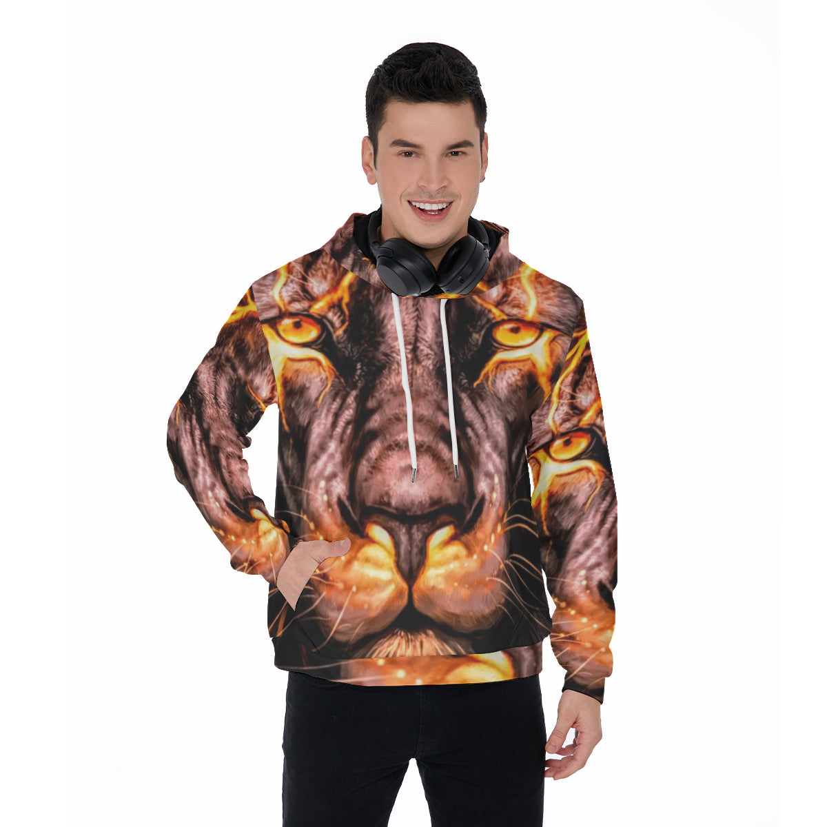 All-Over Print Men's Pullover Hoodie