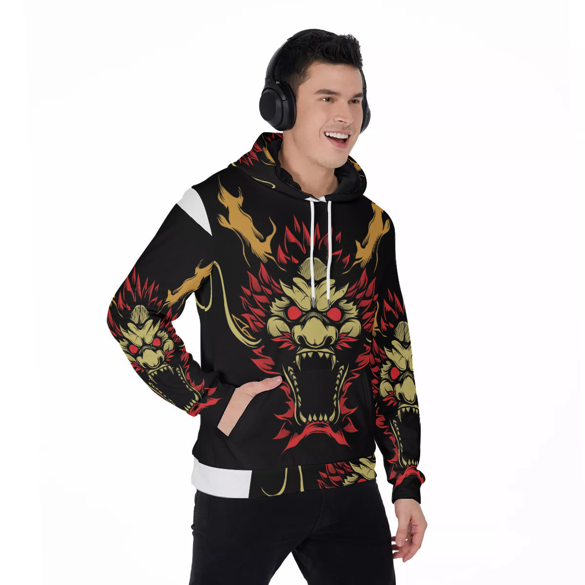 All-Over Print Men's Pullover Hoodie