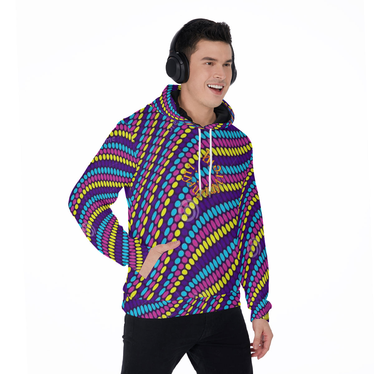 All-Over Print Men's Thicken Pullover Hoodie