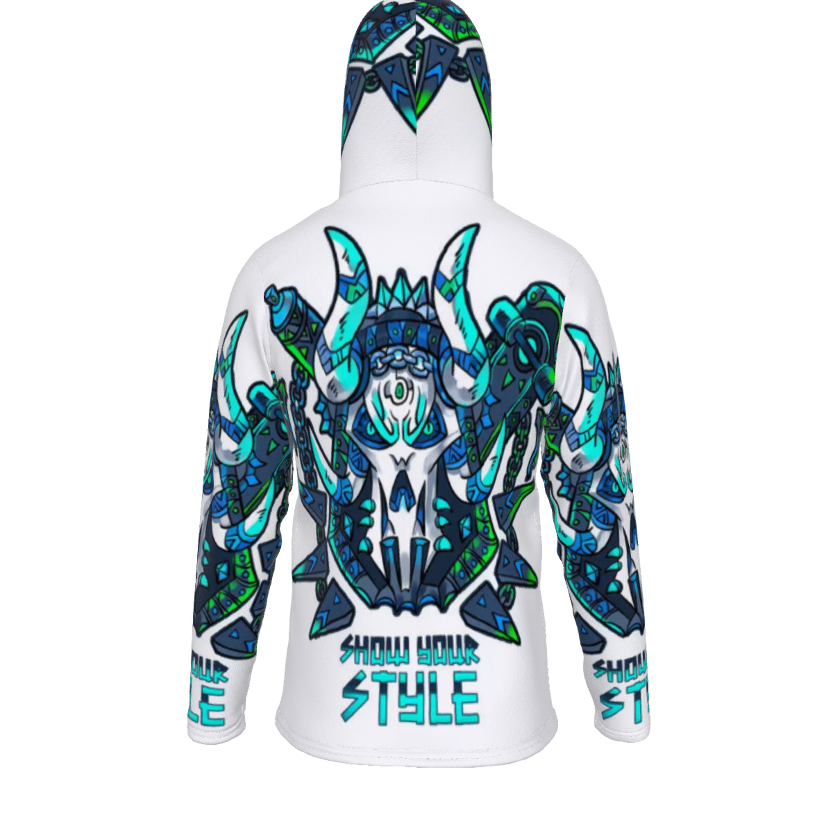 All-Over Print Unisex Pullover Hoodie With Mask