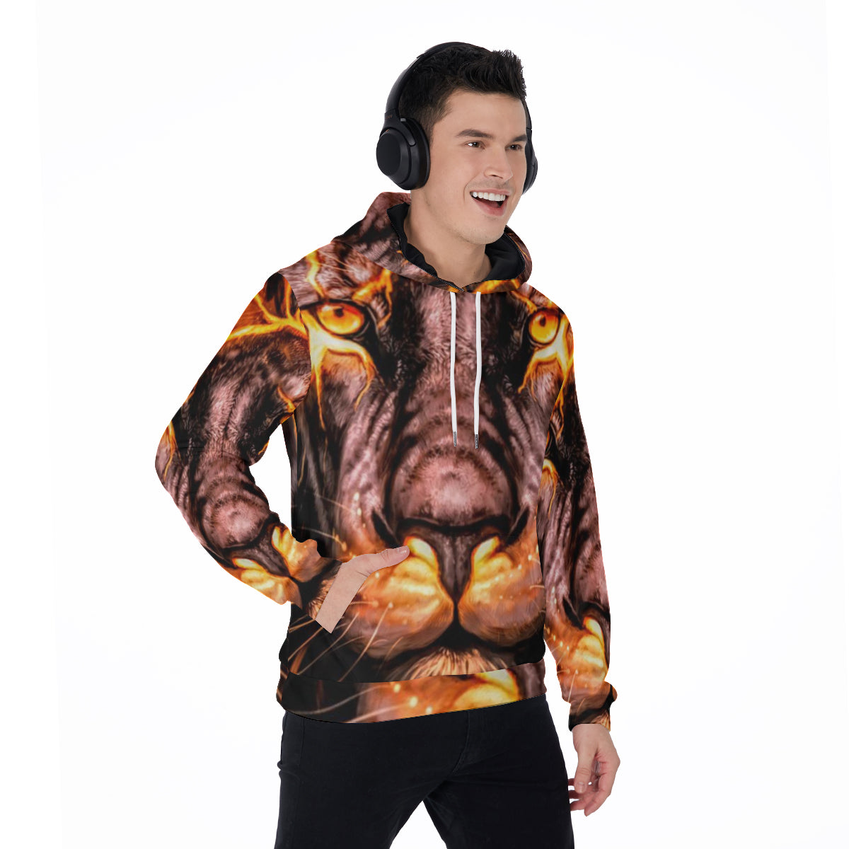 All-Over Print Men's Pullover Hoodie