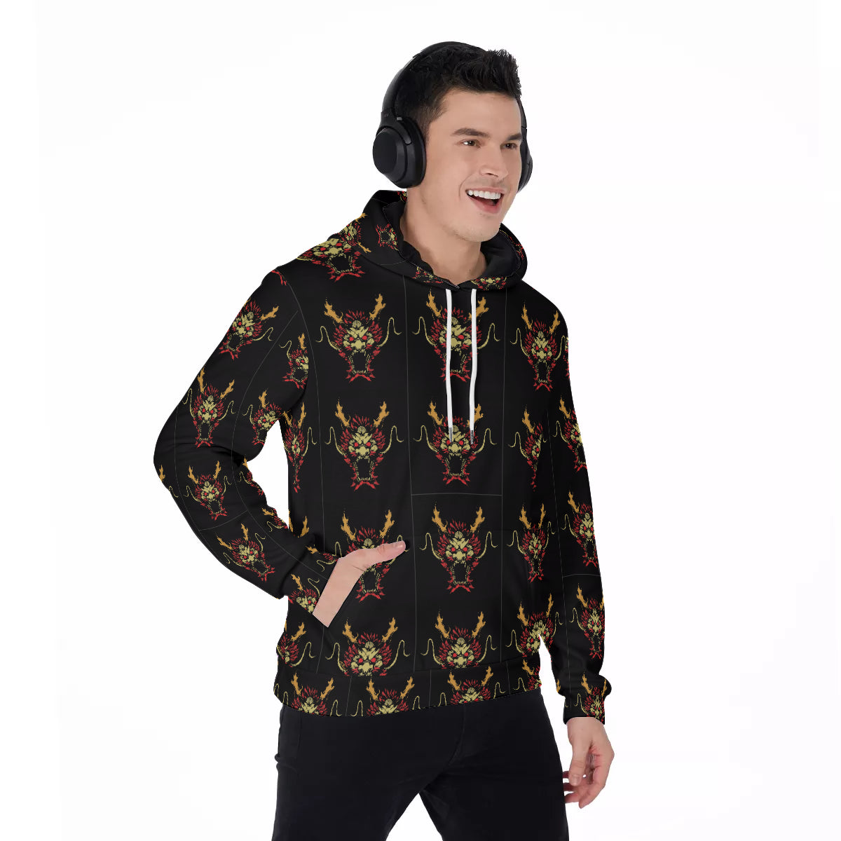 All-Over Print Men's Pullover Hoodie